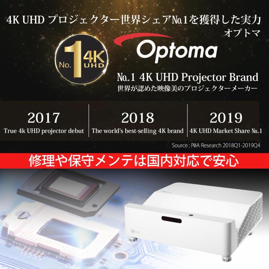 軒先渡し】Optoma オプトマ 3200ルーメン 超短焦点 WXGA レーザーDLP 