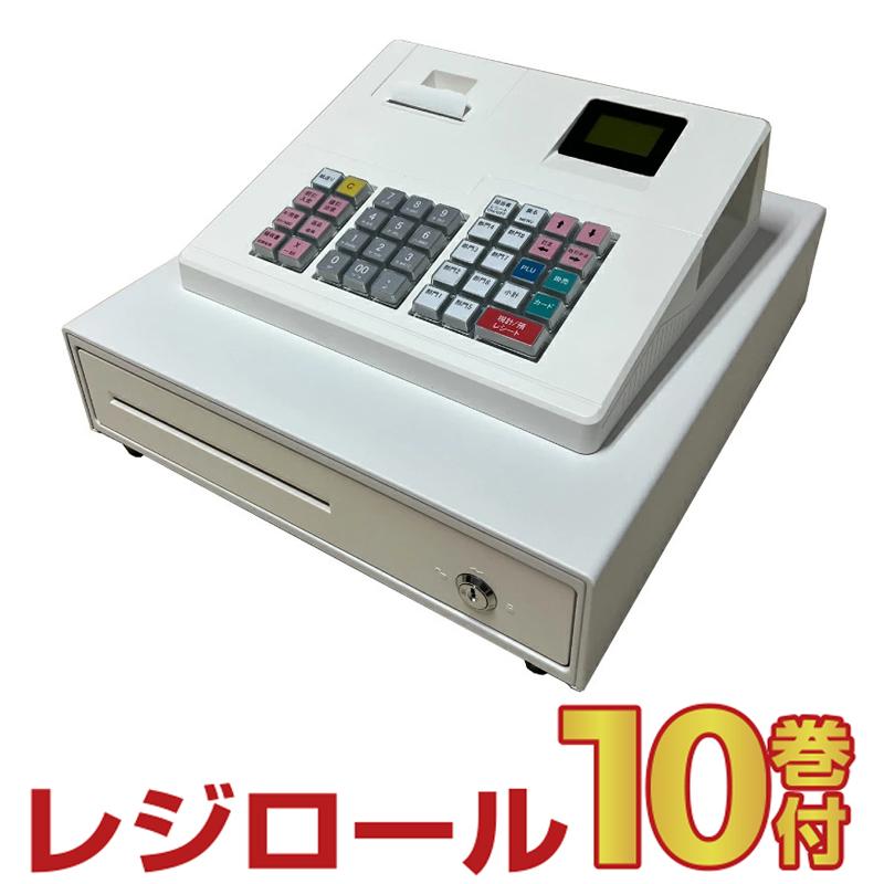 レジスター クローバー電子 JET-400Z 感熱紙タイプ 小型 シンプルタイプ (レジロール10巻付)（Yahoo!・オフィス店舗用品トップジャパン）