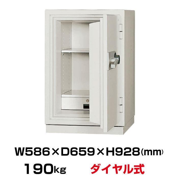 【車上渡し】日本アイエスケイ 耐火金庫 KC507-2D ダイヤル式 日本製 業務用 230kg