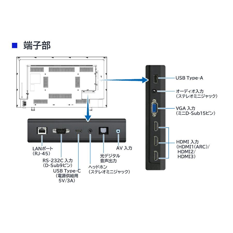 NEC メーカー在庫限り デジタルサイネージ LCD-E328-2 大画面液晶