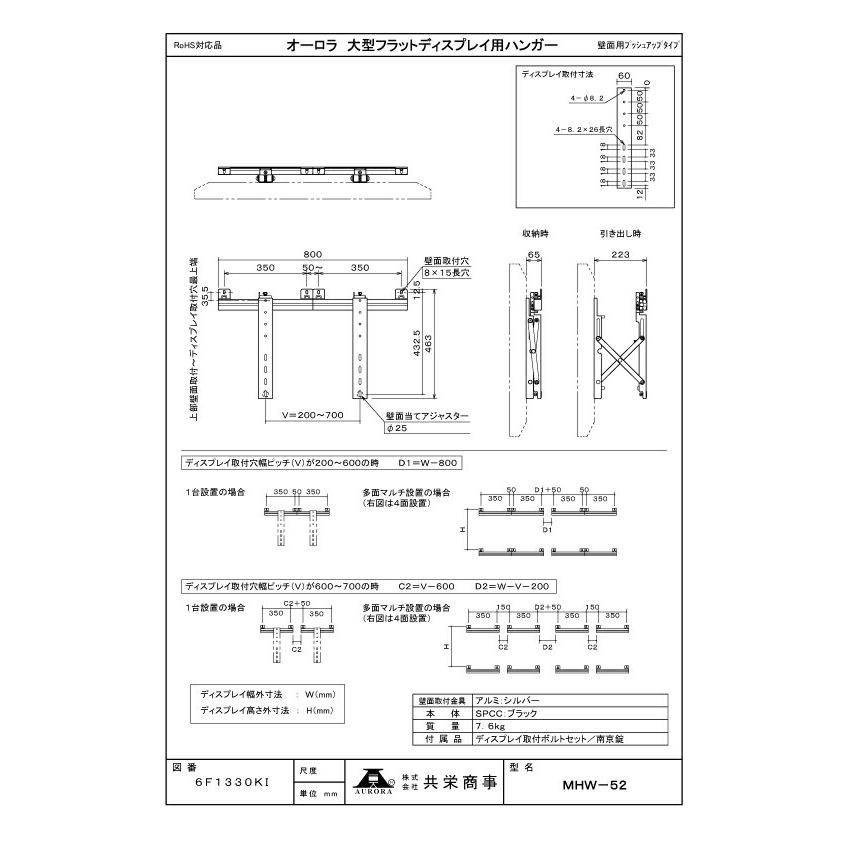 SHARP（シャープ） 【送料別途見積】共栄商事 デジタルサイネージ用