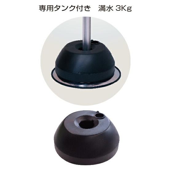 常磐精工 ポールスタンド 屋外ポールサインスタンド A3両面 シルバー OPSS-A3R_4
