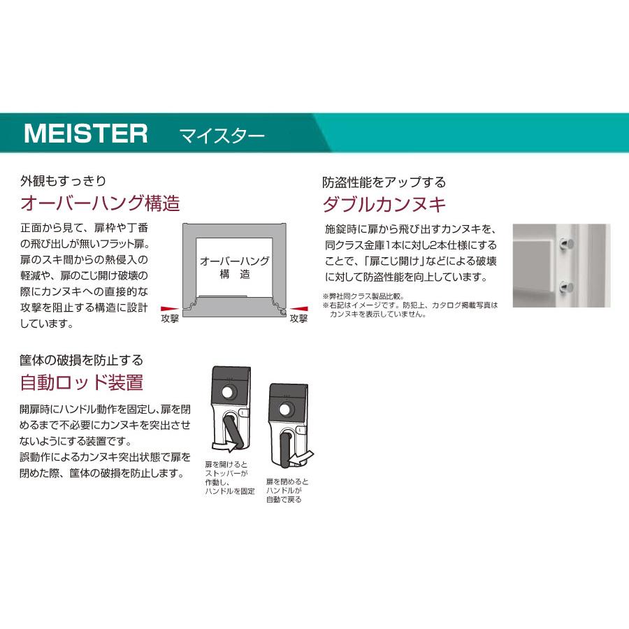 【搬入設置料金込み】 エーコー 2マルチロック式 JER2式 耐火金庫 (重量：98kg) OSD-JER2 準耐火時間1時間 ICカード＋テンキーの画像