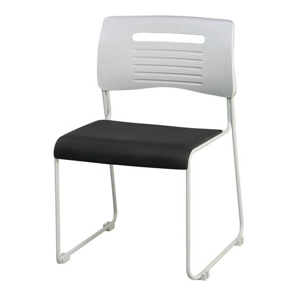 井上金庫 PMCミ-ティングチェア　布　ブラック PMC-430BK