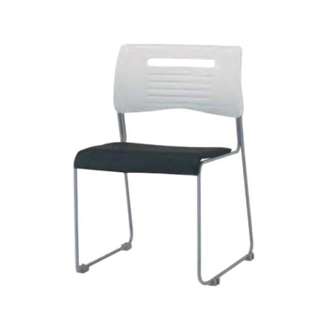 井上金庫 PMCミ-ティングチェア　PVC　ダークグレー PMC-P430DG