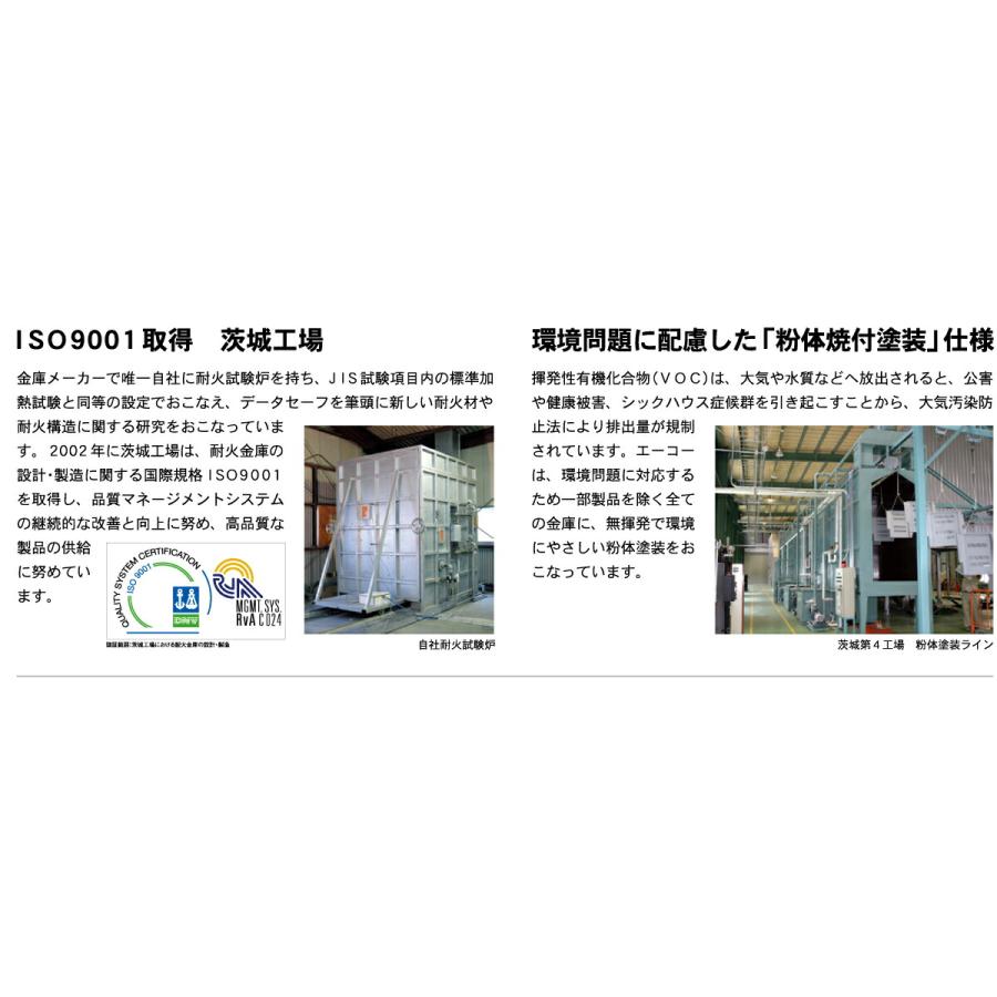 【設置見積必要商品】ダイヤル式 投入式耐火金庫 エーコー PSG-125 395kg 耐火時間1時間 /ダイヤル＋鍵(シリンダーキー)タイプの画像