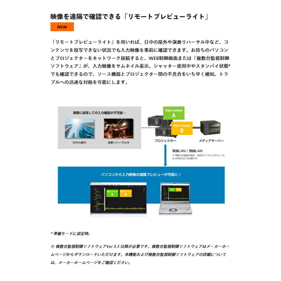 受注生産品) パナソニック DLPプロジェクター (レンズ別売) PT
