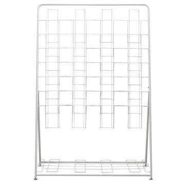 アール・エフ・ヤマカワ パンフレットスタンド 7段 4列 ホワイト (重量：7kg) RFPFS-QUWH_1