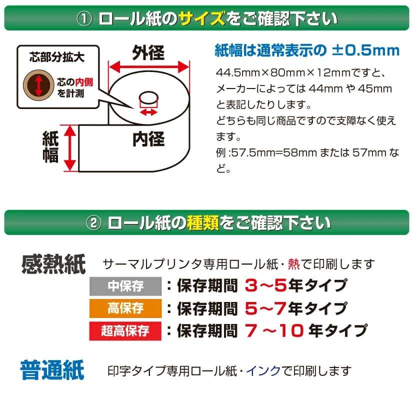 即納可 NEC エヌイーシー N6916F N6916G N6916K 対応感熱レジロール紙 紙幅58×外径70×内径12mm /100巻入り_2