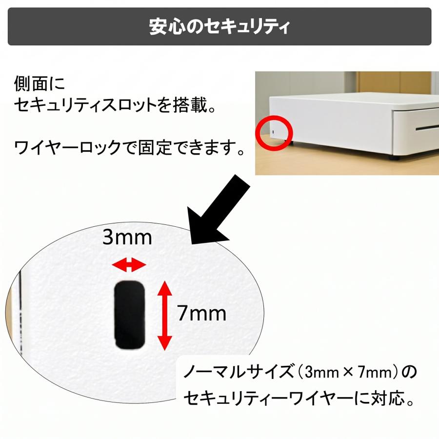 NASCO ナスコー 小型 手動開閉キャッシュドロアー (6硬貨＋3紙幣) TC