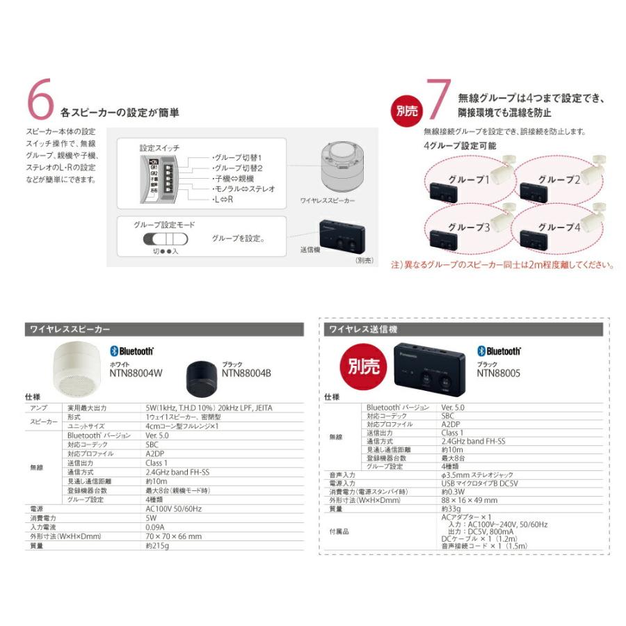 パナソニック　配線ダクト取付型LED照明器具＋ワイヤレススピーカー（黒）XNT0007B｜topjapan｜03