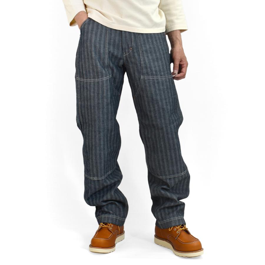 コリンボ COLIMBO パンツ Coalwood Painter Pants Indigo Herringbone