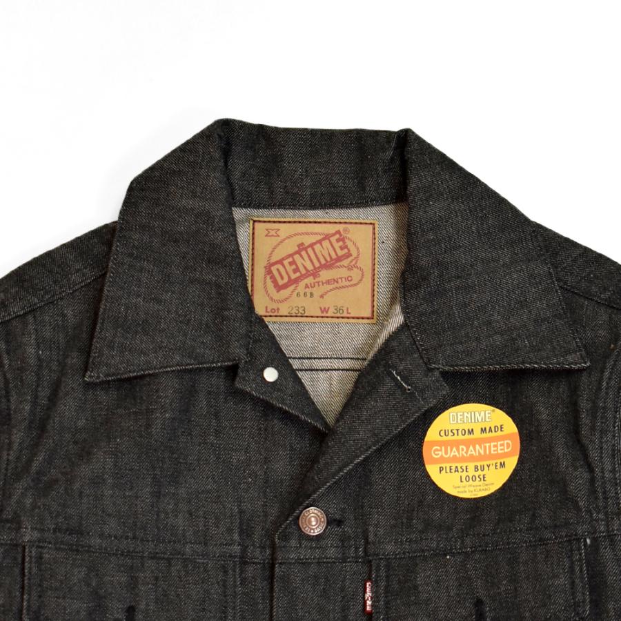DENIME ブラックデニム　サイズ36 Denime ドゥニーム DENIME デニムジャケット Lot 233-66B (3RD