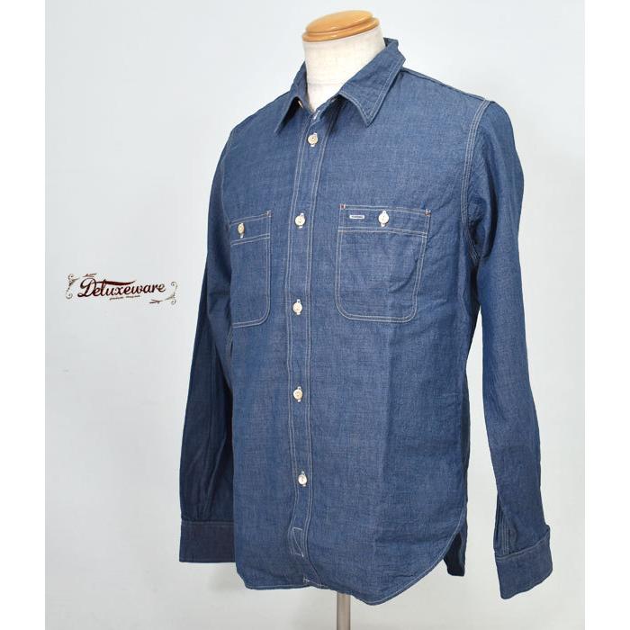 DELUXEWARE デラックスウエア シャツ ZEBRA.CHAMBRAY REAL DELUXEWARE デラックスウエア シャツ ZEBRA.CHAMBRAY REAL