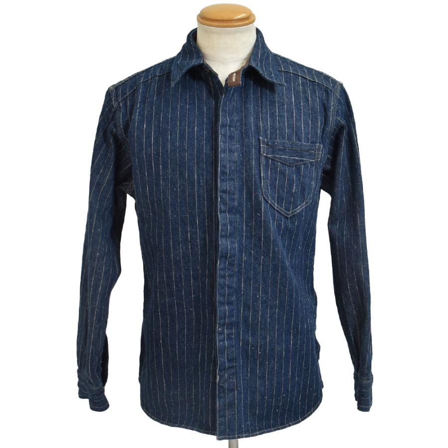 DELUXEWARE（デラックスウエア） シャツ DENIM NEL SHIRT 長袖デニム