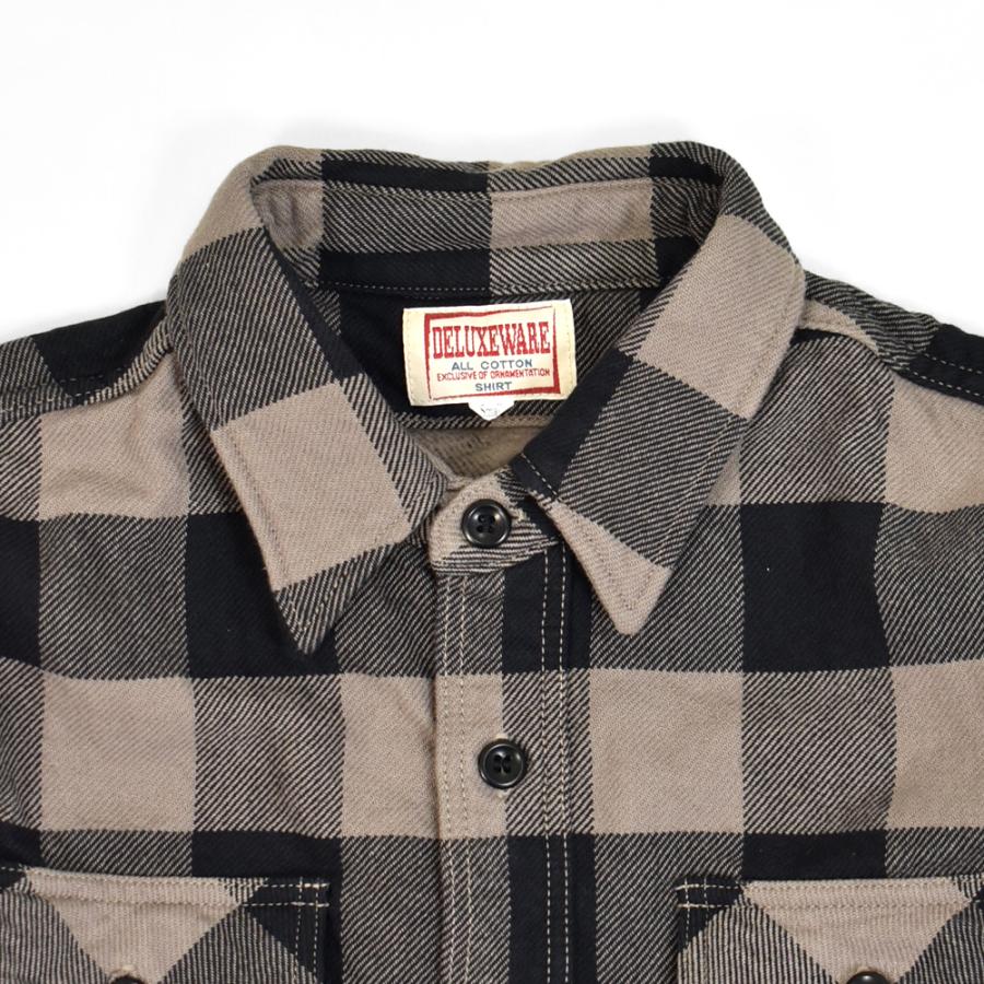 DELUXEWARE デラックスウエア ネルシャツ 50s BUFFALO CHECK DELUXEWARE デラックスウエア ネルシャツ 50s BUFFALO CHECK