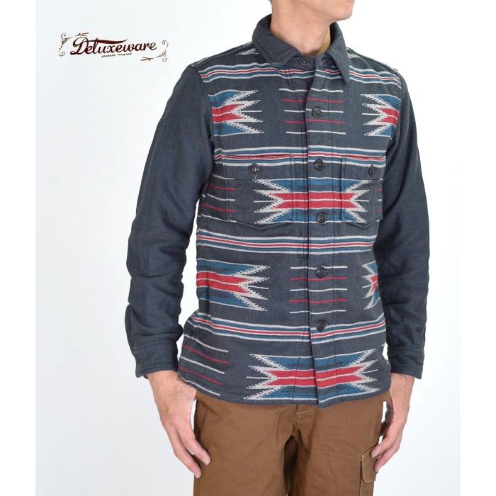 DELUXEWARE（デラックスウエア） ネルシャツ 長袖シャツ 1940s NATIVE