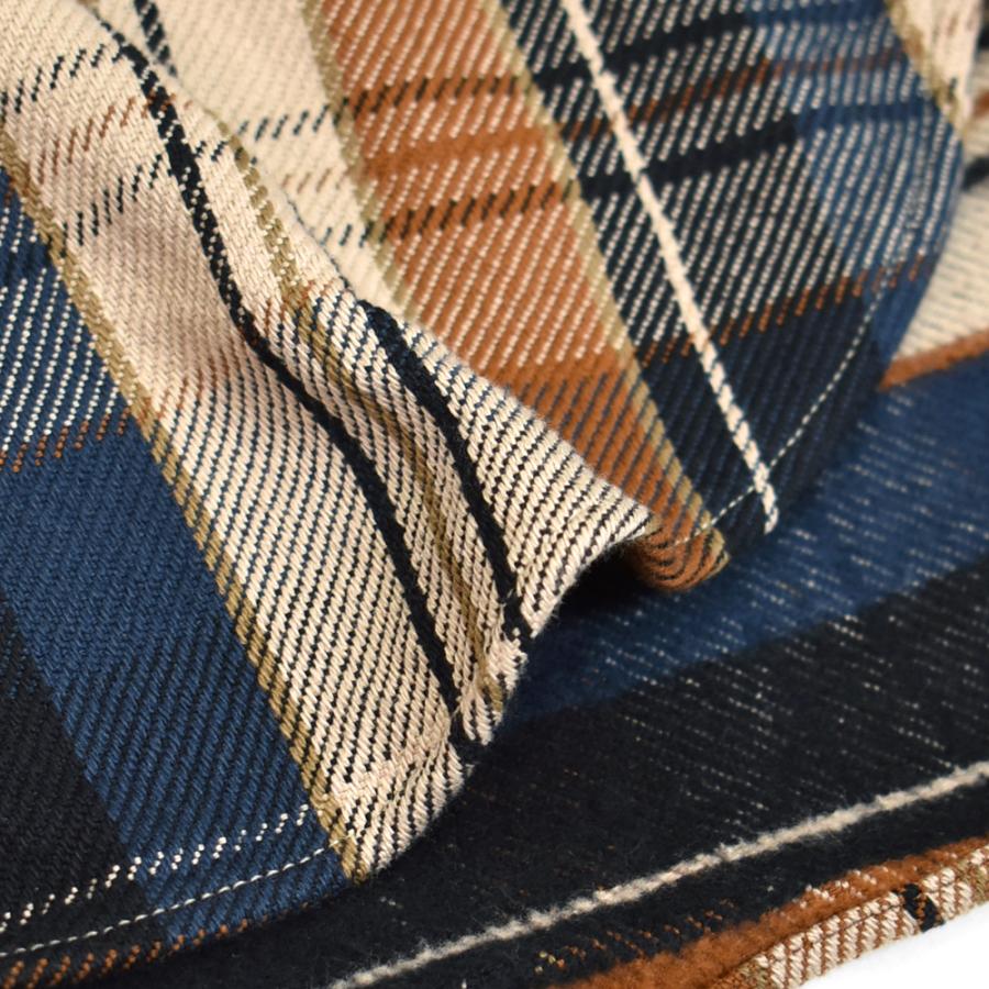 DELUXEWARE デラックスウエア ネルシャツ ORANGE CHECK 長袖