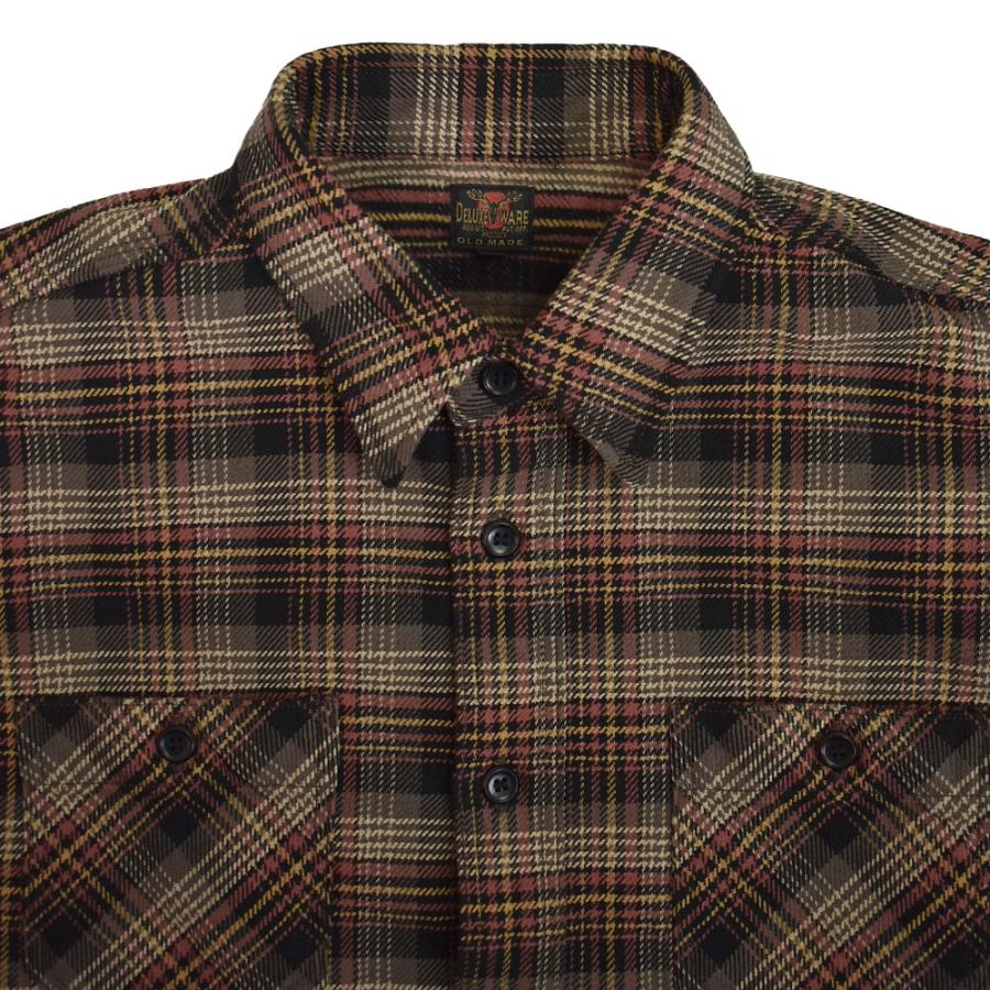 DELUXEWARE（デラックスウエア） シャツ MULTCH CHECK NEL 長袖
