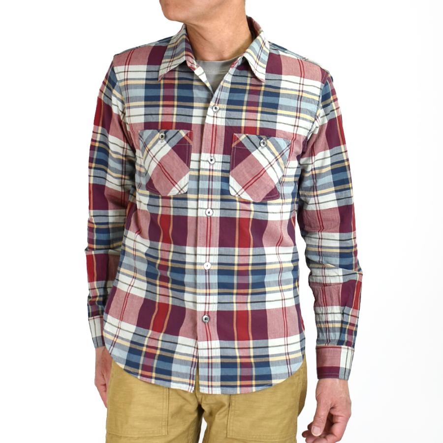 delave/デラヴェ　エリオポール　 フランネル   チェックシャツ DELUXEWARE デラックスウエア シャツ MULTI CHECK PATTERN 長袖