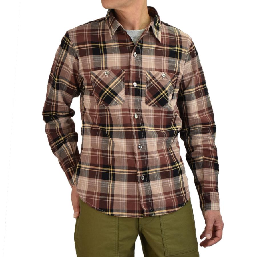 DELUXEWARE（デラックスウエア） シャツ VINTAGE RED CHECK 長袖