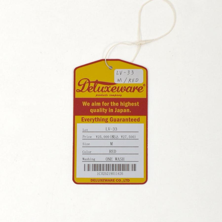 DELUXEWARE（デラックスウエア） シャツ VINTAGE RED CHECK 長袖