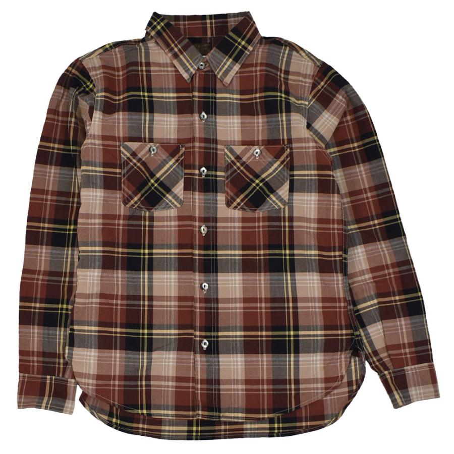 DELUXEWARE（デラックスウエア） シャツ VINTAGE RED CHECK 長袖