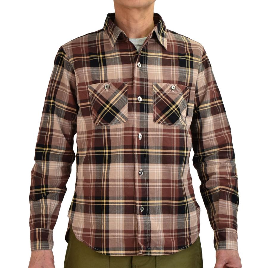 2.デラックスウエア シャツ スルーサージ Mサイズ 新品 DELUXEWARE（デラックスウエア） シャツ VINTAGE RED CHECK 長袖
