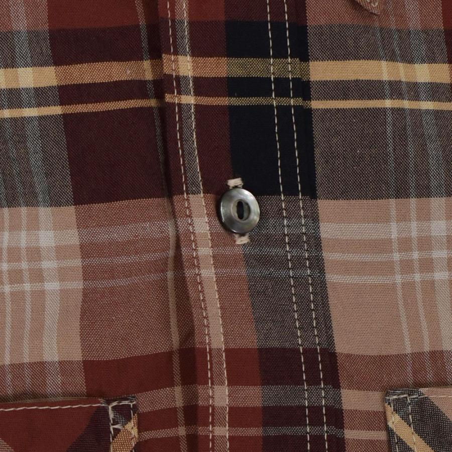 DELUXEWARE（デラックスウエア） シャツ VINTAGE RED CHECK 長袖