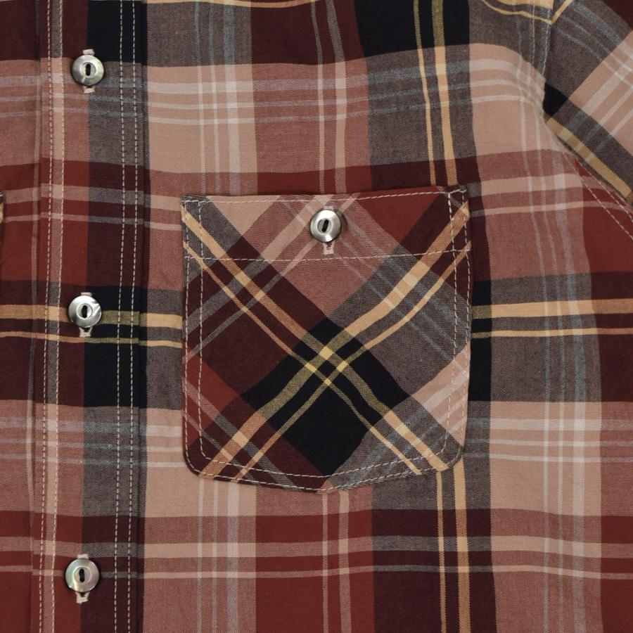 DELUXEWARE（デラックスウエア） シャツ VINTAGE RED CHECK 長袖