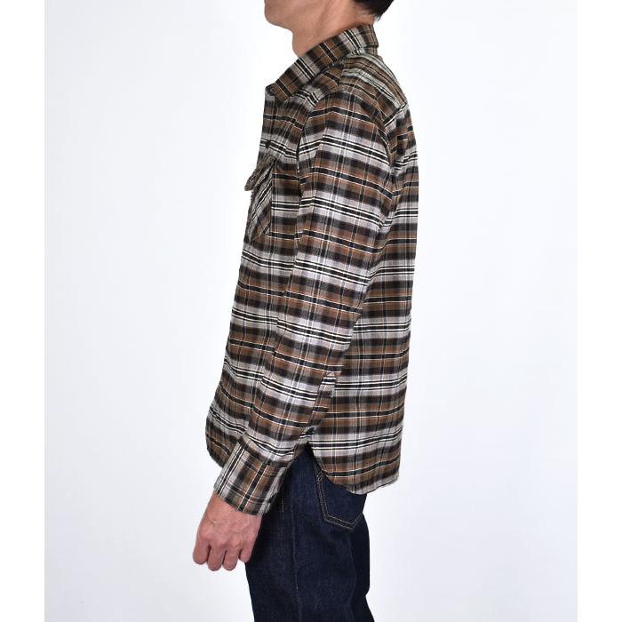 DELUXEWARE（デラックスウエア） ネルシャツ 長袖シャツ HILLS.GRAY