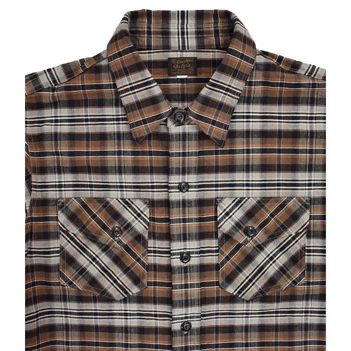 DELUXEWARE（デラックスウエア） ネルシャツ 長袖シャツ HILLS.GRAY