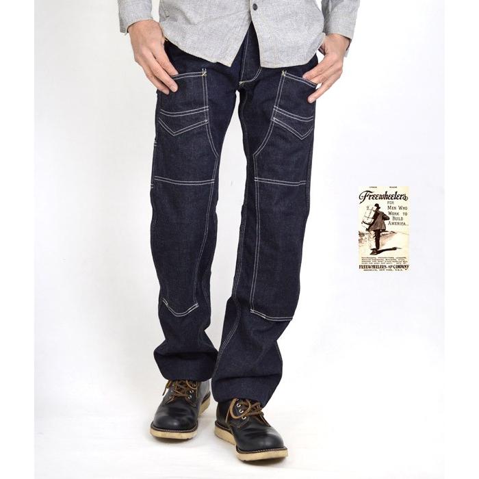 メンズ ワークパンツ フリーホイーラーズ Freewheelers デリックマン オーバーオールズ13 5オンスインディゴデニム ダブルニー Frw トップジミー ヤフー店 通販 Yahoo ショッピング