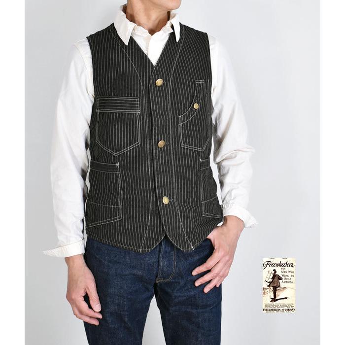 フリーホイーラーズ FREEWHEELERS ベスト -TRACKWALKER- VEST コットン 2121017｜topjimmy