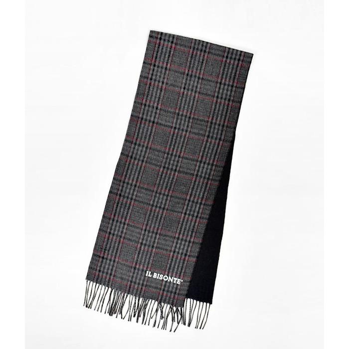 IL BISONTE（イルビゾンテ） マフラー ストール チェック柄 ロゴ CHECK