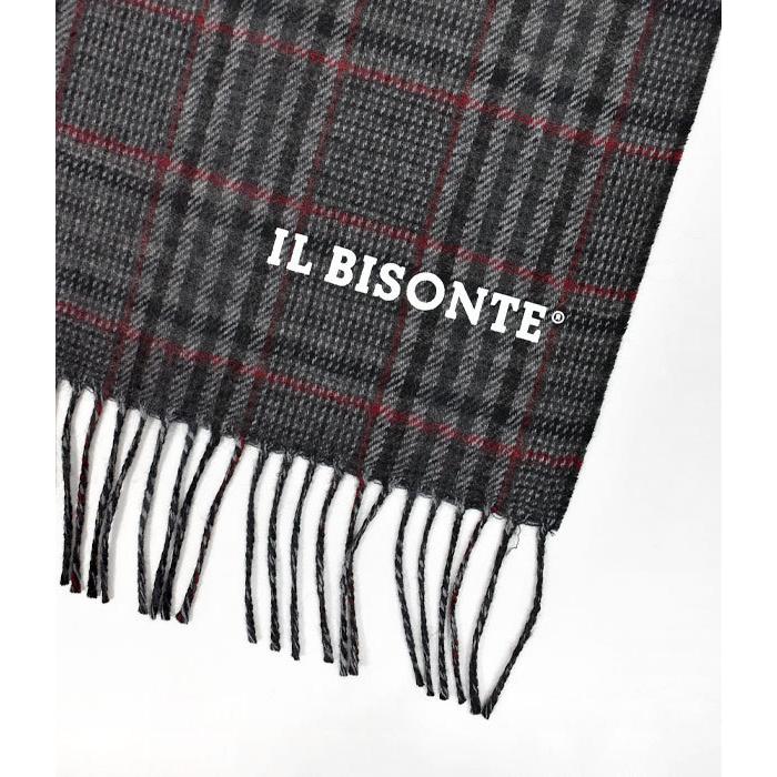 IL BISONTE チェック柄マフラー IL BISONTE（イルビゾンテ） 国内正規取扱店 ウール チェック ストール