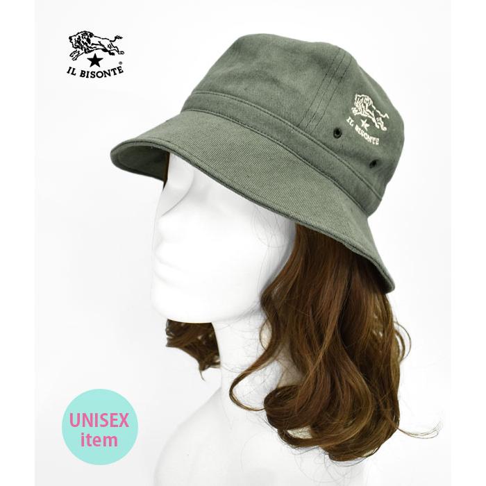 IL BOSONTE イルビゾンテ　バケットハット IL BISONTE｜BUCKET HAT｜KHAKI/BLACK｜2024秋冬｜正規 通販 S