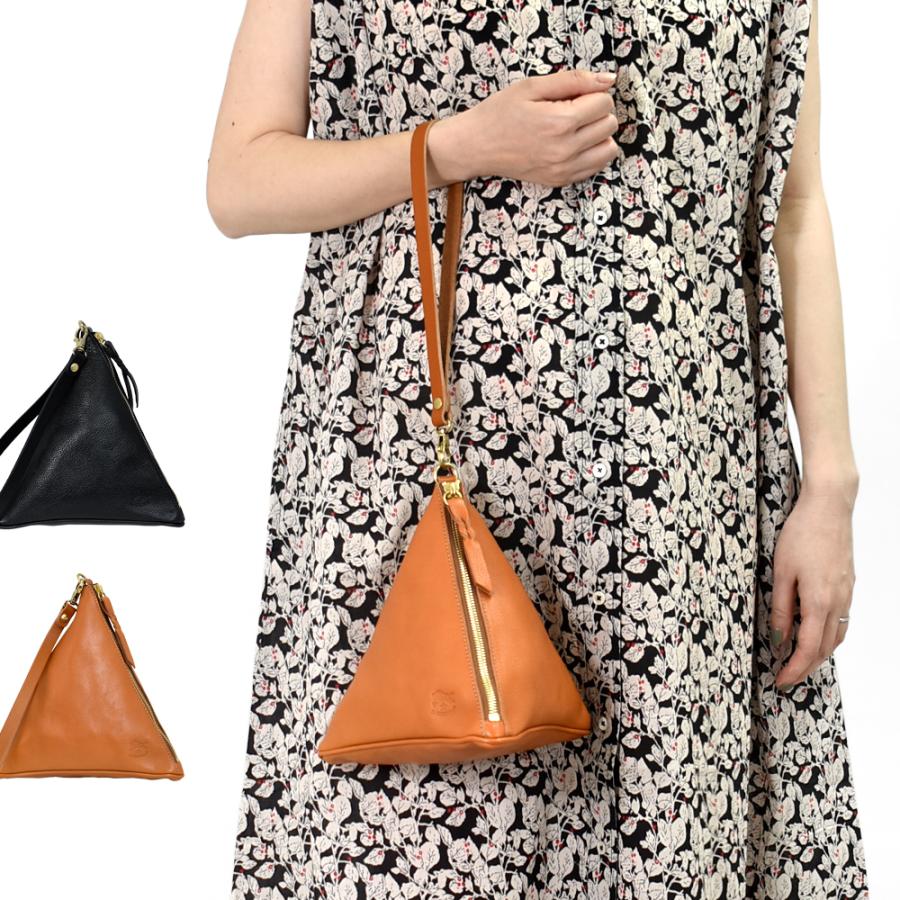 極美品✨ IL BISONTE ハンドバッグ 立体感ある縦型ハンドバッグ。サイドを開閉し、フォルムに変化を出す