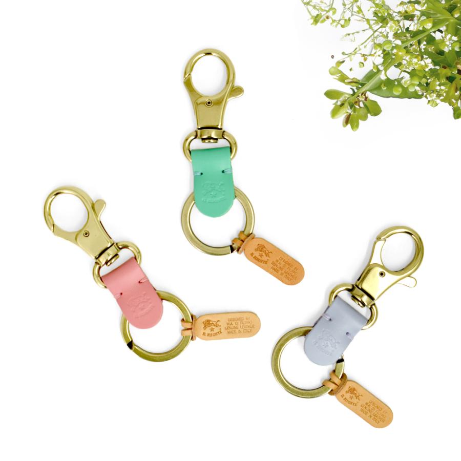 イルビゾンテ キーリング キーホルダー IL BISONTE 54252305951 国内正規品 2025春夏新作 メール便可能商品[M便 1/5] IL BISONTE（イルビゾンテ） キーリング 限定カラー レザーフック