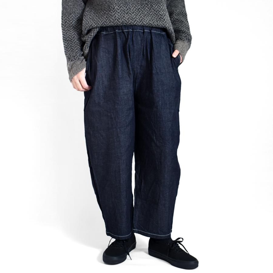 ちぺすけ　NARU 8ozムラデニムエッグパンツ(品番647125) NARU 8ozムラデニムエッグパンツ(647125) | SPACE MOO