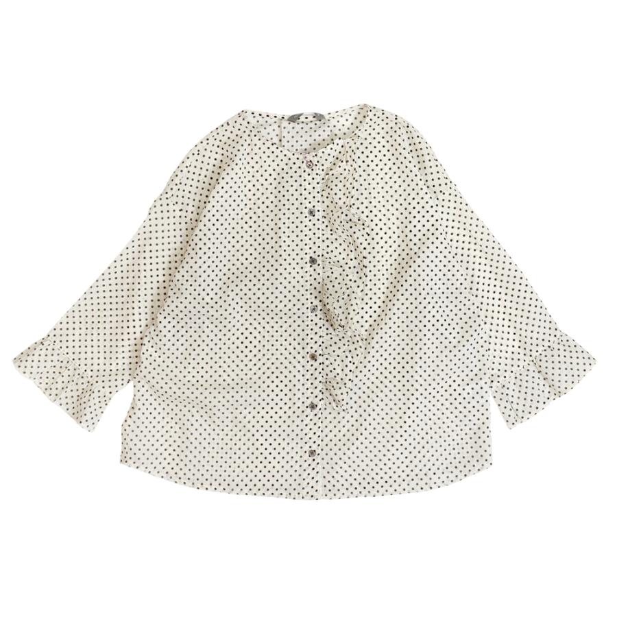 みみにこ　　ポンデシャロン ドット柄パネルプリントブラウス 楽天市場】【sold out】Pont de Chalons（ポンデシャロン