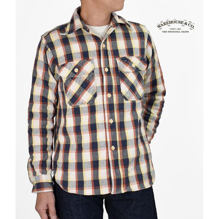 ウエアハウス WAREHOUSE ネルシャツ FLANNEL SHIRTS E柄 ネイビーO/W 長袖チェックネルシャツ 3104 :  wah-3104 : トップジミー ヤフー店 - 通販 - Yahoo!ショッピング