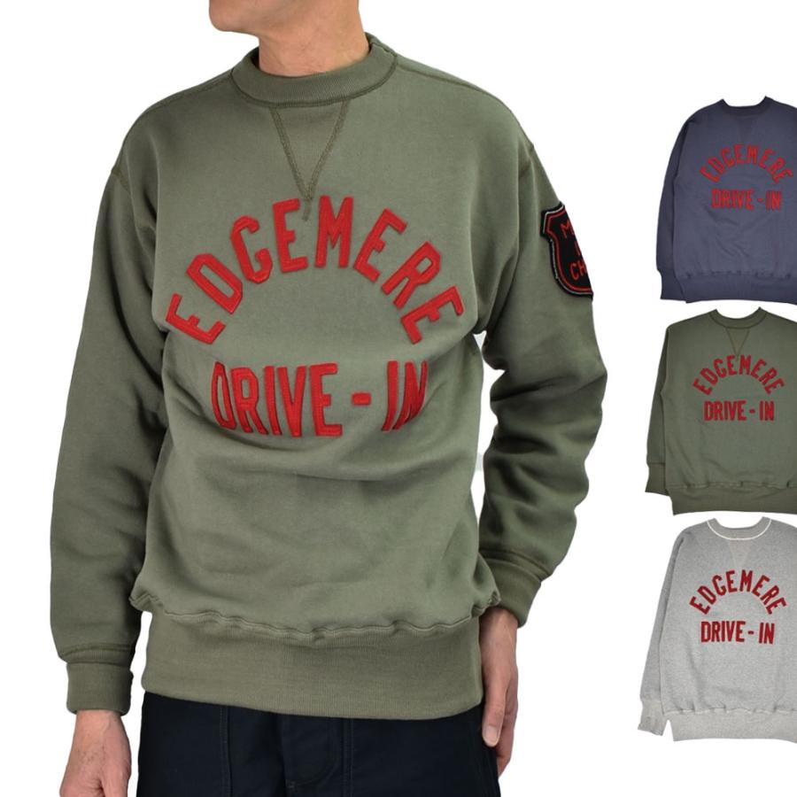 ウエアハウス　401 EDGEMERE スウェット グレー size42 WAREHOUSE（ウエアハウス） スウェット Lot 401 EDGEMERE プリント
