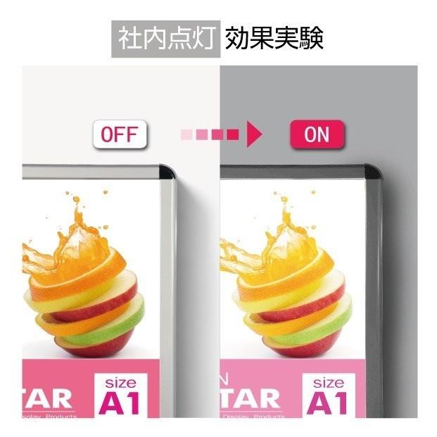 【点灯確認済み】A型看板 LED 両面点灯 パネル看板 W630×H1070 差し替え自由 置き型看板 ライト点灯 光る看板 店舗用品 大阪 BESTSIGN（ベストサイン） バッテリー式内照明式立看板 W460mmxH1200mm