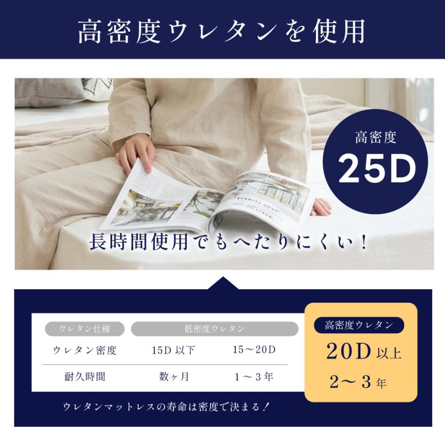 マットレス 折りたたみ シングル 三つ折り ベッドマットレス 純高反発