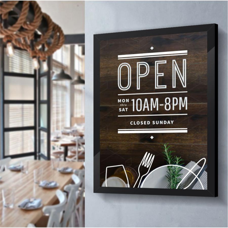 木目化粧 LED内照式 A1ポスターフレーム 高品質 木目化粧 LED内照式 A1ポスターフレーム 高品質 LEDパネル 看板