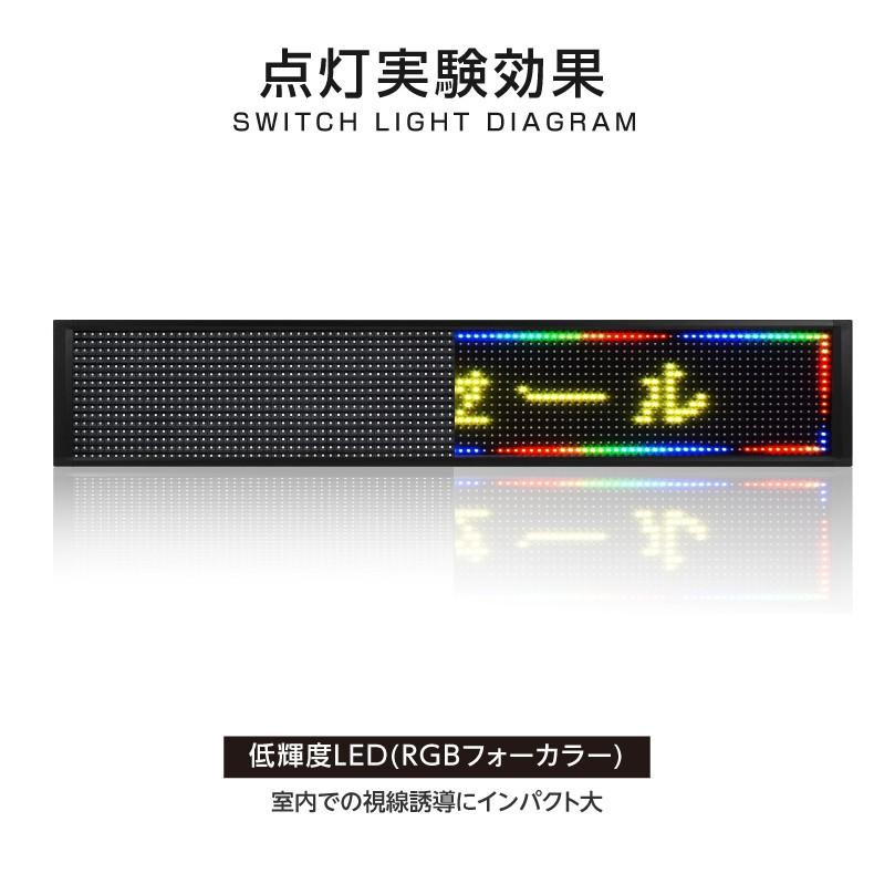 頂点デザイン LED電光掲示板 横縦両用 室外防水仕様 W1000×H210mm