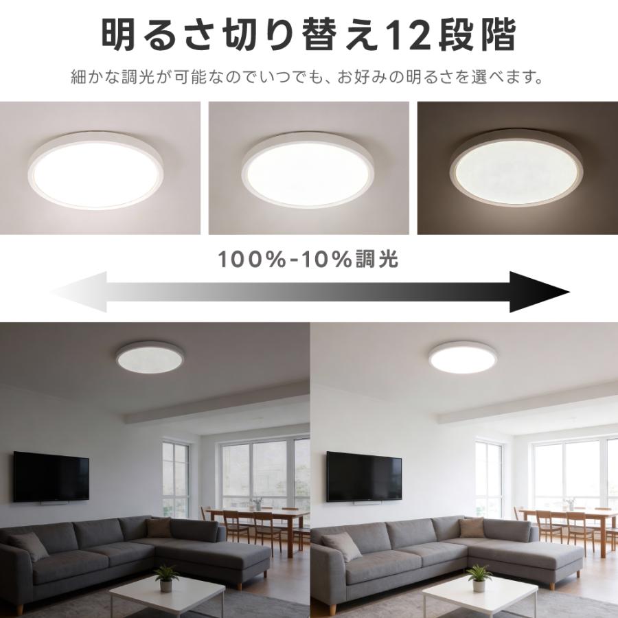 シーリングライト 間接光照明 10畳 8畳 常夜灯モード 調光調色 LEDシーリングライト 白枠 コンパクト LED照明 おしゃれ 天井照明 リモコン リビング 寝室 節電 | 頂点デザイン | 11