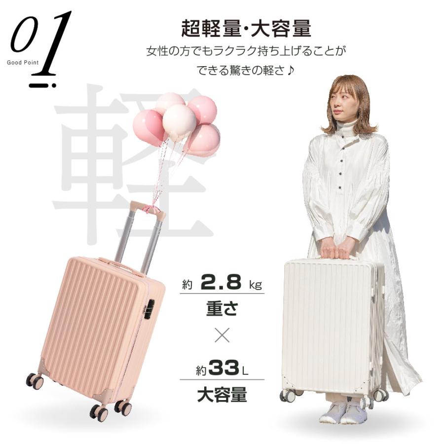 スーツケース キャリーケース キャリーバッグ 4カラー Sサイズ 1-3日用