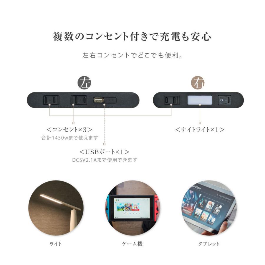 頂点デザイン ベッド ダブル すのこベッド コンセント付 頑丈 すのこ 木製 天然木フレーム 高さ3段階 脚 スノコベッド 棚 収納 ダブル ...
